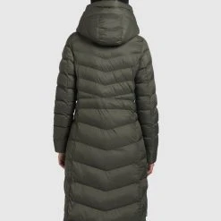 Bestpreis 😉 Khujo INGRAM SHINE - Wintermantel - Dunkeloliv, Damen 😀 -Khujo Verkaufsladen 001fe268315144c5bc38bb6fca2bb294