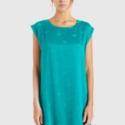 Aktion 🤩 Khujo MARGARITA - Freizeitkleid - Türkis, Damen ❤️