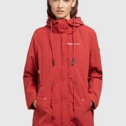 Coupon 👍 Khujo CAIMA - Parka - Rot, Damen 🧨
