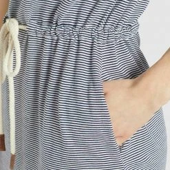 Besorgen ⭐ Khujo ANNEMARIE - Jerseykleid - Weiß-blau Gestreift, Damen 😍 -Khujo Verkaufsladen 040560f8430e4545950d155ec4f95055