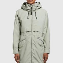 Rabatt 🔔 Khujo ARIANA - Parka - Blassgrün, Damen 💯