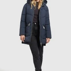 Billig ✨ Khujo BINE - Wintermantel - Blaugrau, Damen 🤩 -Khujo Verkaufsladen 0424337139bb4ad0be356c3321ef6b79