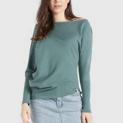 Brandneu ✔️ Khujo YODES - Strickpullover - Aqua, Damen ⌛