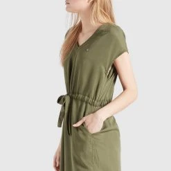Blitzangebot ✔️ Khujo ANNELI - Jeanskleid - Khaki Gewaschen, Damen 🎁 -Khujo Verkaufsladen 074f217253e34e5dbaae64a68b742c01