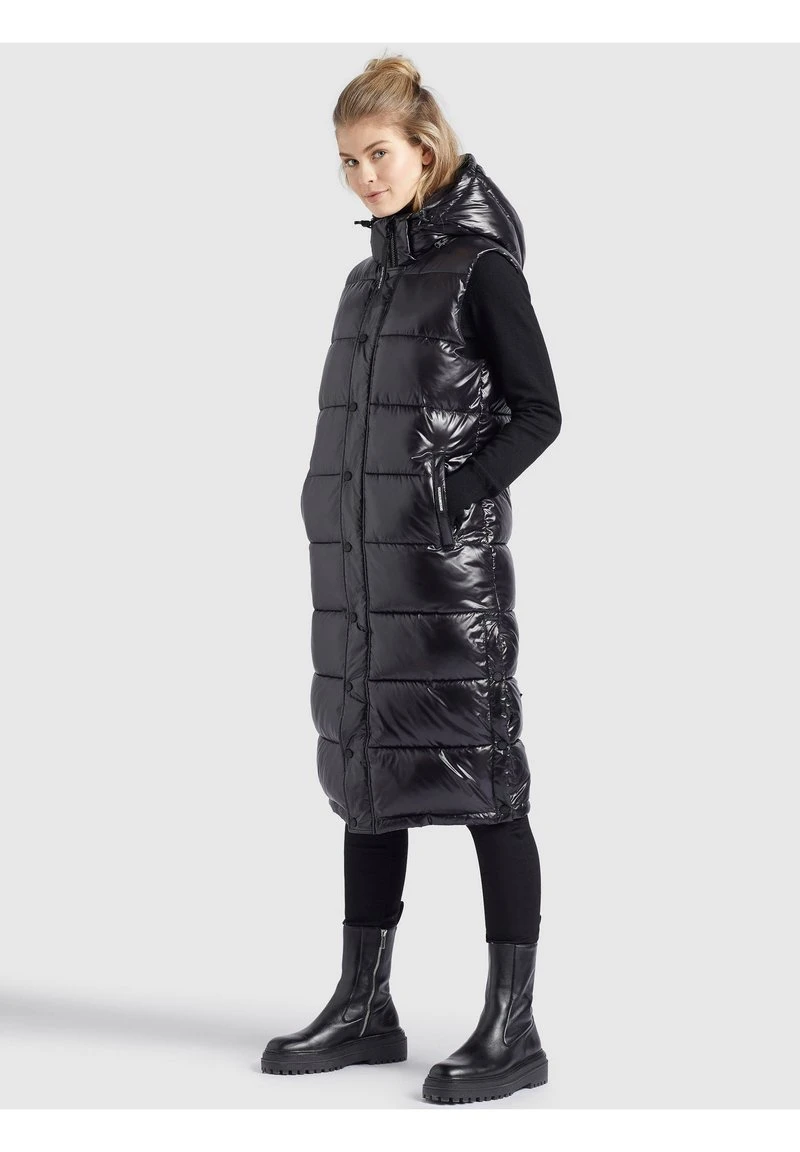 Brandneu ❤️ Khujo MAGNETA SHINY - Weste - Schwarz, Damen ✔️ 5 Brandneu ❤️ Khujo MAGNETA SHINY - Weste - Schwarz, Damen ✔️ – Bild 5