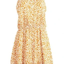 Brandneu ❤️ Khujo KELSA - Freizeitkleid - Ocker Geblümt, Damen 🥰 -Khujo Verkaufsladen 0bd1f4787912421d9caa747850f1ce9c