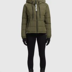 Brandneu 💯 Khujo LILENA - Winterjacke - Dunkeloliv, Damen 😉