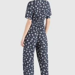 Budget ✨ Khujo BORGIA - Jumpsuit - Blau-weiß Geblümt, Damen ⌛ -Khujo Verkaufsladen 0fef11f536964892bb20772fef3fd59e