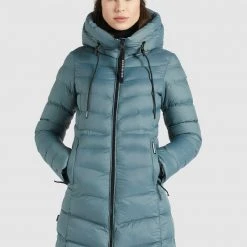 Besorgen ✔️ Khujo TUHANI SHINE - Wintermantel - Blaugrau, Damen 🔔