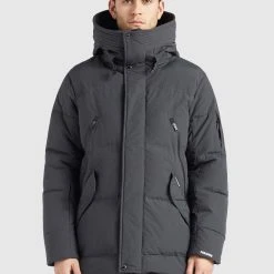 Billig ⌛ Khujo GORD - Wintermantel - Dunkelgrau, Herren ✨