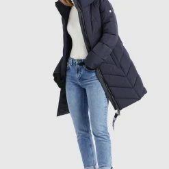 Schlussverkauf ⭐ Khujo SUVA - Wintermantel - Dunkelblau, Damen 💯 -Khujo Verkaufsladen 10a1d055ae3b4b1bbb56c09cf3eaf12b