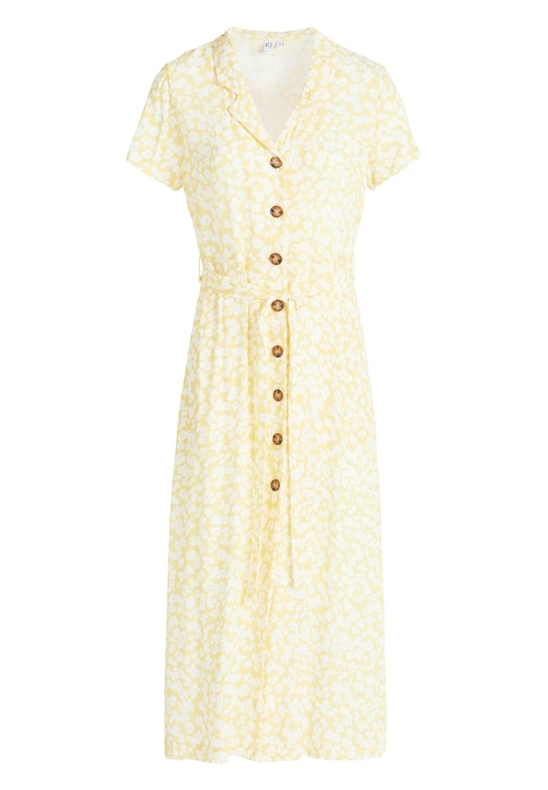 Bestpreis 😍 Khujo GOYA - Blusenkleid - Gelb-weiß Geblümt, Damen ✔️ 9 Bestpreis 😍 Khujo GOYA - Blusenkleid - Gelb-weiß Geblümt, Damen ✔️ – Bild 9