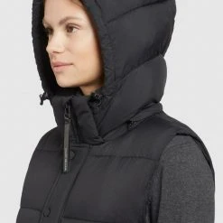 Bestes Angebot ✔️ Khujo MAGNETA MATT - Weste - Schwarz, Damen 🥰 -Khujo Verkaufsladen 15df5a41cfe34b22a19d5703aa464000