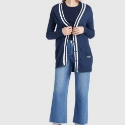 Großhandel ✨ Khujo MAMSA - Strickjacke - Dark Blue, Damen 🌟 -Khujo Verkaufsladen 15fed53e2668438f933911190674e3b7