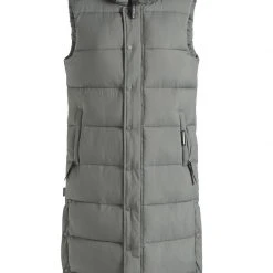 Am billigsten 👏 Khujo MAGNETA MATT - Weste - Graugrün, Damen ✨ -Khujo Verkaufsladen 1665e923630c4b79ada92aadc5c70567