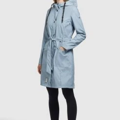 Coupon ✔️ Khujo GLENNA - Regenjacke / Wasserabweisende Jacke - Hellblau, Damen 😉 -Khujo Verkaufsladen 166b854b097440038106ff55d223f84e