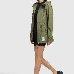 Coupon 🤩 Khujo SESIA - Parka - Oliv, Damen 🎉 -Khujo Verkaufsladen 19d8822d1322411fbbc102717c5d6111