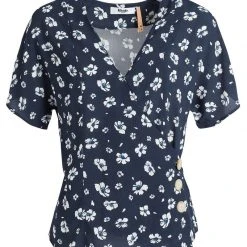 Coupon 🤩 Khujo GIOVANNA - Bluse - Blau-weiß Geblümt, Damen ❤️ -Khujo Verkaufsladen 1a7d9d4fa6f5403c8c1ed86d9d201f89