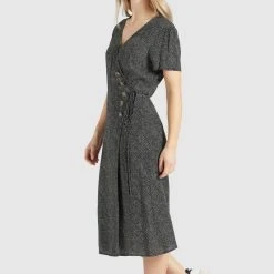 Neu 🛒 Khujo PORGY - Freizeitkleid - Schwarz-weiß Gepunktet, Damen ❤️ -Khujo Verkaufsladen 1bf82e57e85a4a27b6916b5c04ca349b