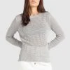 Brandneu ✔️ Khujo COSIMA - Strickpullover - Light Grey, Damen 🎉