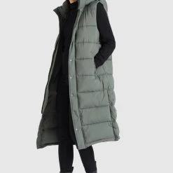 Am billigsten 👏 Khujo MAGNETA MATT - Weste - Graugrün, Damen ✨ -Khujo Verkaufsladen 1f7057b159054b2b895fa7bb7a8ecd3c