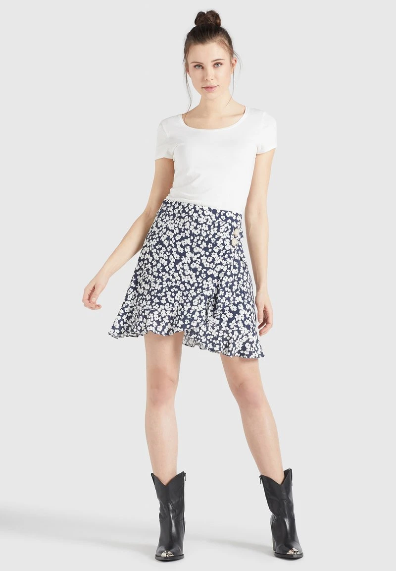 Schlussverkauf 😀 Khujo UNDINE - A-Linien-Rock - Dunkelblau-weiß Geblümt, Damen 🌟 6 Schlussverkauf 😀 Khujo UNDINE - A-Linien-Rock - Dunkelblau-weiß Geblümt, Damen 🌟 – Bild 6