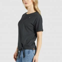 Am billigsten ⌛ Khujo AURELIA - T-Shirt Print - Dunkelgrau Meliert, Damen 🎁 -Khujo Verkaufsladen 246711fcb5e64fe490b2b3e9fe827e32