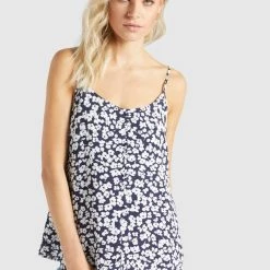 Besorgen 🎁 Khujo ELLEN - Bluse - Dunkelblau Weiß Geblümt, Damen 💯