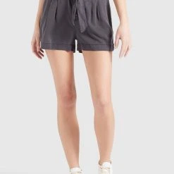 Billig ⭐ Khujo INDIRA - Shorts - Grau Gewaschen, Damen 💯