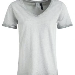 Am billigsten 😉 Khujo BARU - T-Shirt Basic - Grau, Damen 😉 -Khujo Verkaufsladen 269788d879d9485992a02ccec7058119