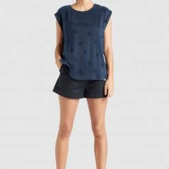 Bester Verkauf 🌟 Khujo MALVINA - Bluse - Dark Blue, Damen ✨ -Khujo Verkaufsladen 291ed0c37c41403085ae0e8a5b9891a2