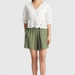 Auslauf ✔️ Khujo GALILEA - Bluse - White, Damen 🔔 -Khujo Verkaufsladen 29ba3d173ab041918c0dd48a47115cfc