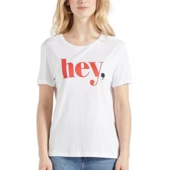 Bestpreis 💯 Khujo BANANI HEY - T-Shirt Print - Weiß, Damen ✨