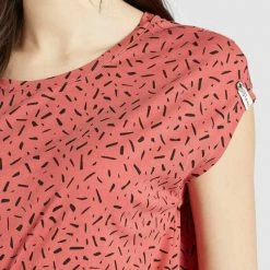 Neu 👏 Khujo TALAJA - T-Shirt Print - Rosa-schwarz Gemustert, Damen 🤩 -Khujo Verkaufsladen 2aea2b599986483a8848f5523c9d7bdc