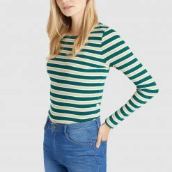 Aktion ⌛ Khujo SICHUAN - Langarmshirt - Grün-beige Gestreift, Damen ✨ 12 Aktion ⌛ Khujo SICHUAN - Langarmshirt - Grün-beige Gestreift, Damen ✨ -Khujo Verkaufsladen 2b4c477ae8f54f86b00a3add58b4be3b