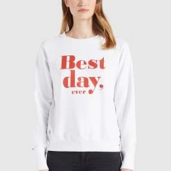 Blitzangebot ✔️ Khujo SILICIA BEST DAY - Sweatshirt - Weiß, Damen 🛒