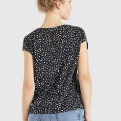 Schlussverkauf ✔️ Khujo TALAJA - T-Shirt Print - Schwarz-weiß Gemustert, Damen 🧨 -Khujo Verkaufsladen 2eca5a8e3adc40fe9ba29d9823c0a129