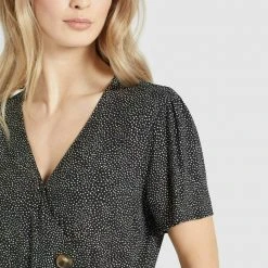 Neu 🛒 Khujo PORGY - Freizeitkleid - Schwarz-weiß Gepunktet, Damen ❤️ -Khujo Verkaufsladen 30041eaadd67442cb56d31c2f1d499d7