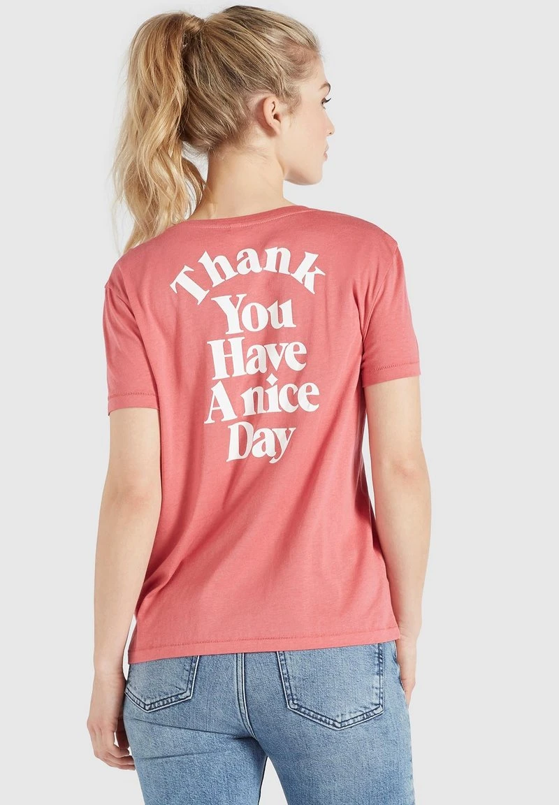 Bestes Angebot ๐ Khujo BANANI THANK YOU - T-Shirt Print - Rosa, Damen ๐ 1 Bestes Angebot ๐ Khujo BANANI THANK YOU - T-Shirt Print - Rosa, Damen ๐