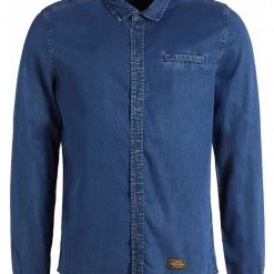 Neu 🎁 Khujo POSTO - Hemd - Denim Blau, Herren ❤️ -Khujo Verkaufsladen 33424b7c890442f9b3b26d66934b7181