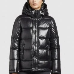 Coupon 🤩 Khujo GERDA SHINY - Wintermantel - Schwarz, Damen ❤️
