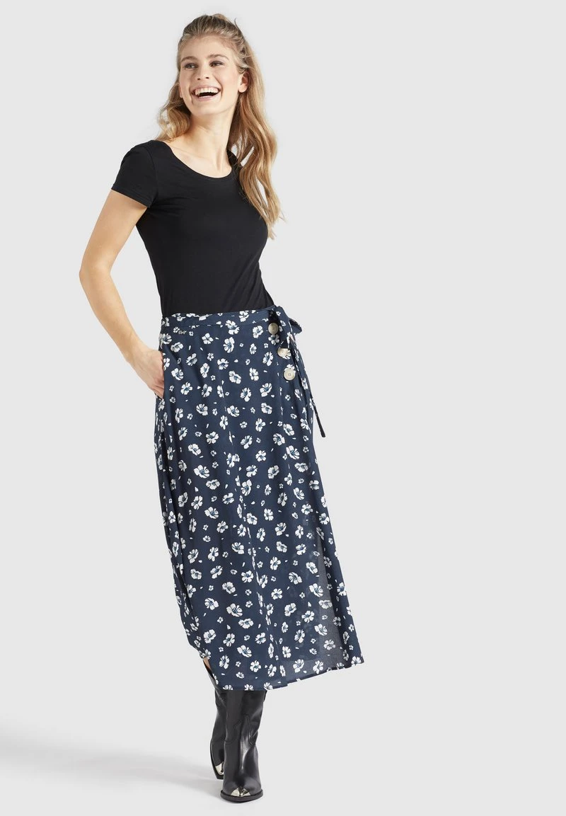 Auslauf 🔥 Khujo HEPKE - A-Linien-Rock - Blau-weiß Geblümt, Damen ✔️ 4 Auslauf 🔥 Khujo HEPKE - A-Linien-Rock - Blau-weiß Geblümt, Damen ✔️ – Bild 4