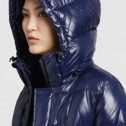 Blitzangebot 🎉 Khujo CORINNA SHINY - Wintermantel - Dunkelblau Glänzend, Damen 🥰 -Khujo Verkaufsladen 359cbacdf40e4bfba25f0263e36a624b