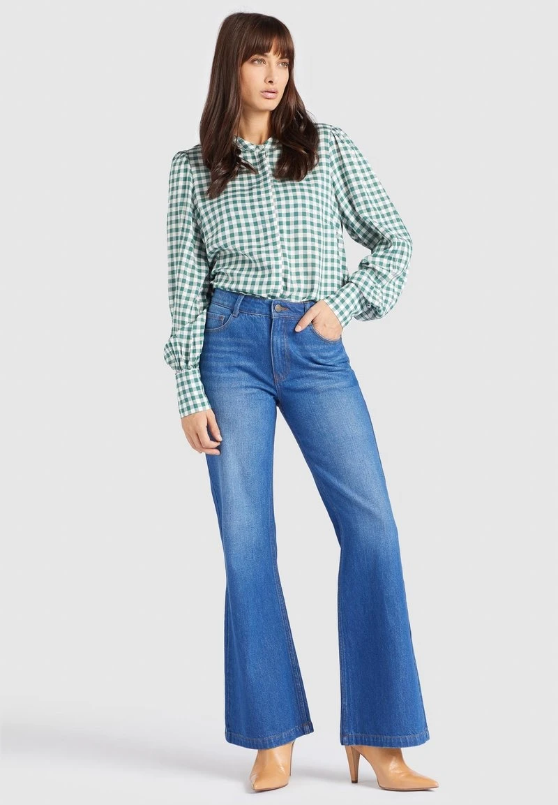 Billig 🎁 Khujo DAMINA - Bluse - Green/white, Damen 😀 2 Billig 🎁 Khujo DAMINA - Bluse - Green/white, Damen 😀 – Bild 2