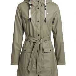 Großhandel ⭐ Khujo GLENNA - Regenjacke / Wasserabweisende Jacke - Graugrün, Damen 🔔 -Khujo Verkaufsladen 36b147e713fe41f79241c51ee4b515b3