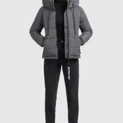 Brandneu ⌛ Khujo LILENA - Winterjacke - Grau, Damen 😀 -Khujo Verkaufsladen 37254ba0016246d0bc61de1ba20292a7