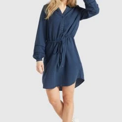 Bester Verkauf ✔️ Khujo SORELTA - Freizeitkleid - Dunkelblau, Damen ⌛ -Khujo Verkaufsladen 37c13d38863843dca4753b121ca4b121