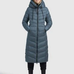 Budget 😀 Khujo INGRAM SHINE - Wintermantel - Blaugrau, Damen 😍