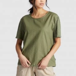 Beste Bewertungen von 👍 Khujo ALONNA - T-Shirt Print - Olive, Damen ✔️