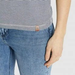 Schlussverkauf 😉 Khujo BABSI - T-Shirt Print - Weiß Blau Gestreift, Damen 🥰 -Khujo Verkaufsladen 3a8e4b320ca94166a60def90eeba3359